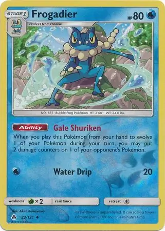Frogadier, catalogue front