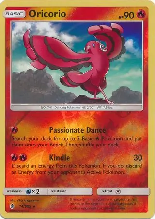 Oricorio, catalogue front