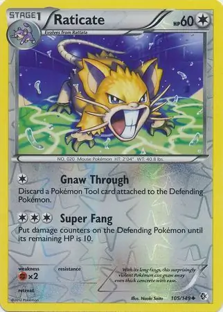 Raticate, catalogue front