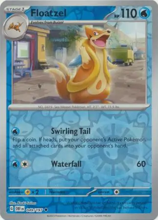 Floatzel, catalogue front
