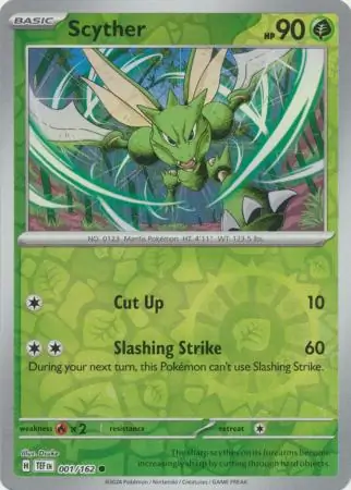 Scyther, catalogue front