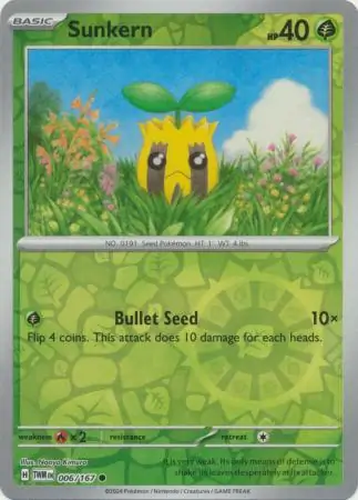 Sunkern, catalogue front