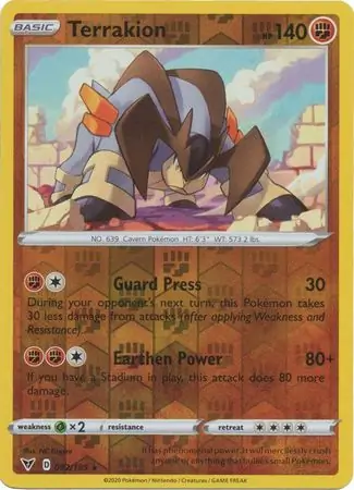 Terrakion, catalogue front