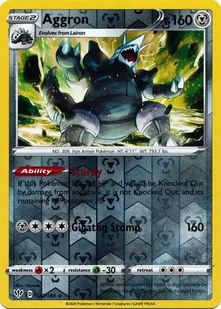 Aggron, catalogue front