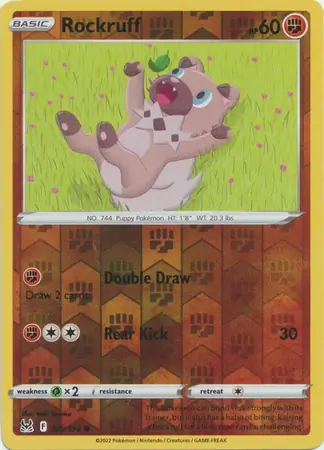 Rockruff, catalogue front