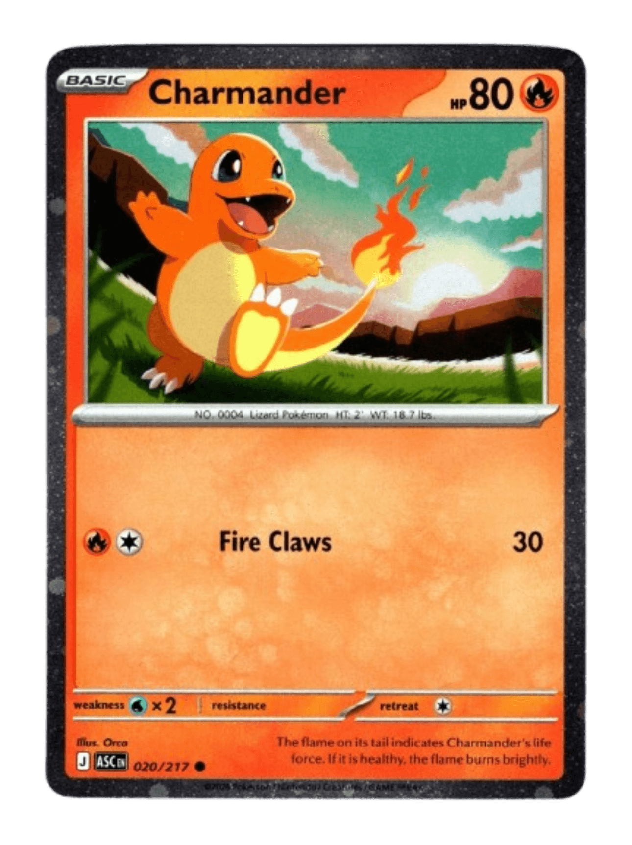 Charmander, catalogue front