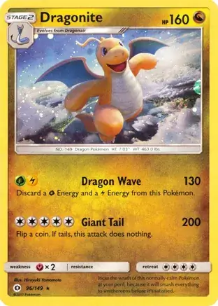 Dragonite, catalogue front
