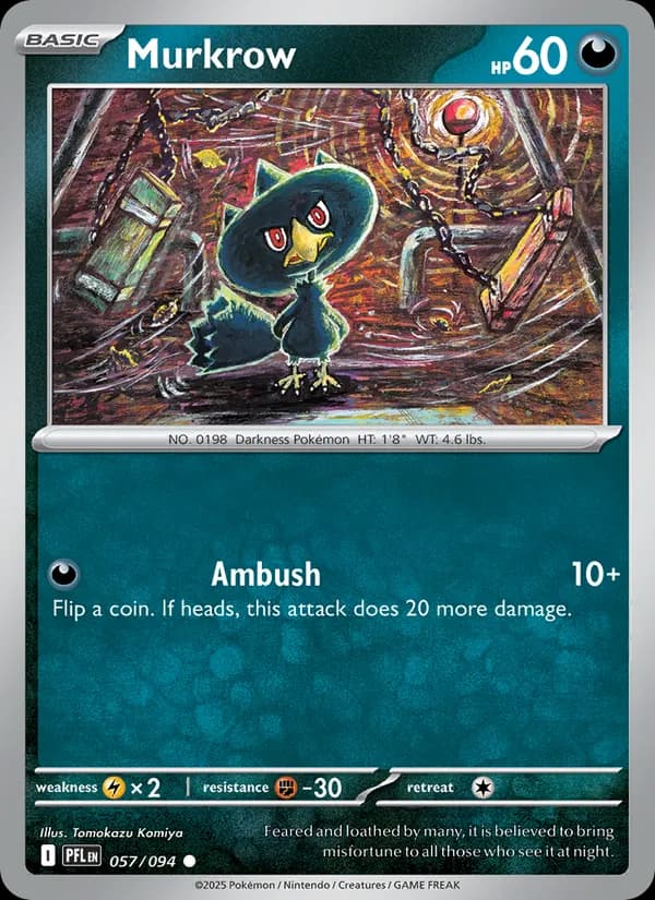 Murkrow, catalogue front