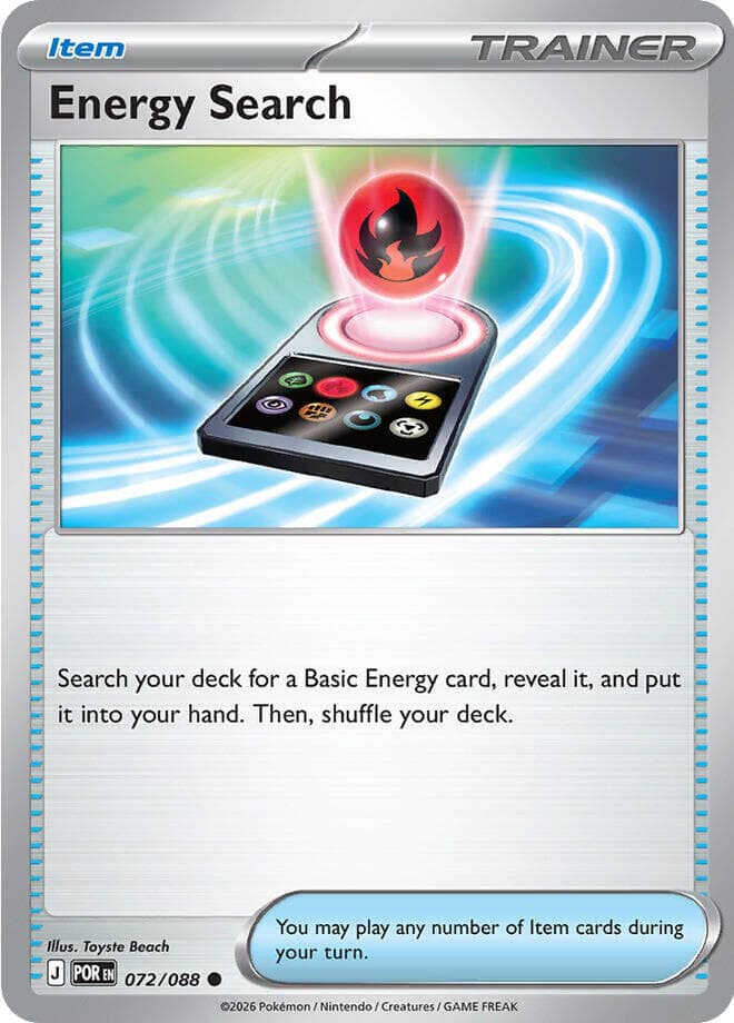 Energy Search, catalogue front