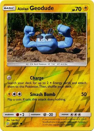 Alolan Geodude, catalogue front
