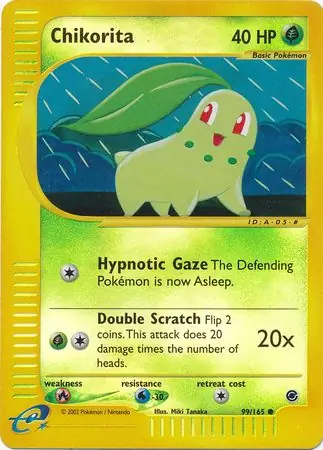 Chikorita, catalogue front
