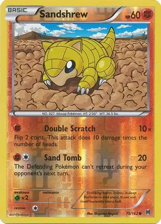 Sandshrew, catalogue front