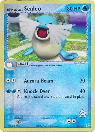 Team Aqua's Sealeo, catalogue front