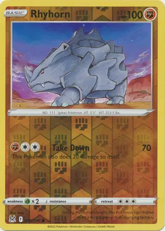 Rhyhorn, catalogue front