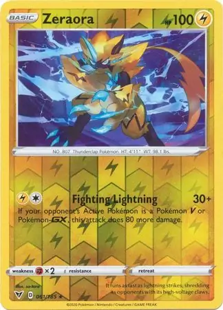 Zeraora, catalogue front