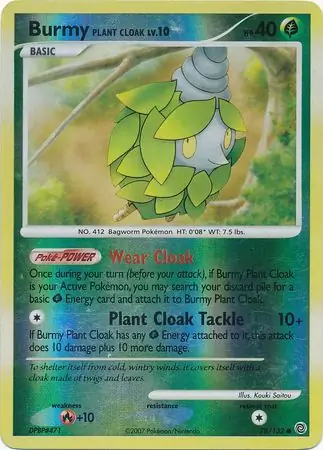 Burmy Plant Cloak, catalogue front