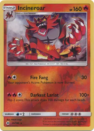 Incineroar, catalogue front