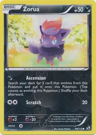 Zorua, catalogue front