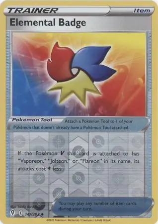 Elemental Badge, catalogue front