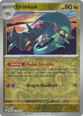 Drakloak, catalogue front