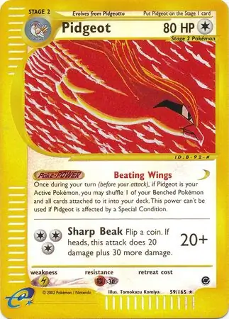 Pidgeot, catalogue front