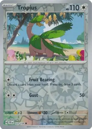Tropius, catalogue front