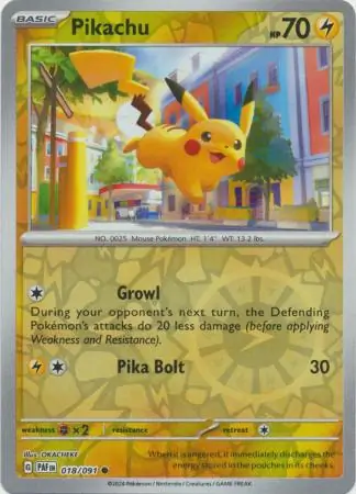 Pikachu, catalogue front