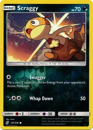 Scraggy, catalogue front