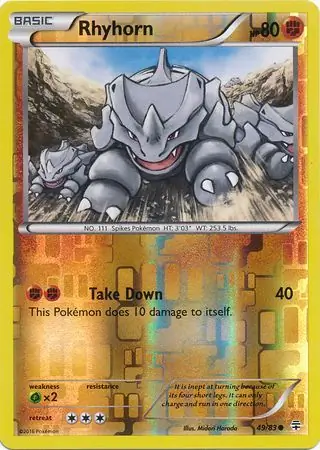 Rhyhorn, catalogue front
