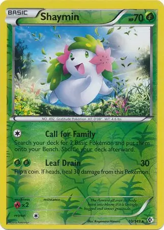 Shaymin, catalogue front