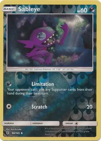 Sableye, catalogue front