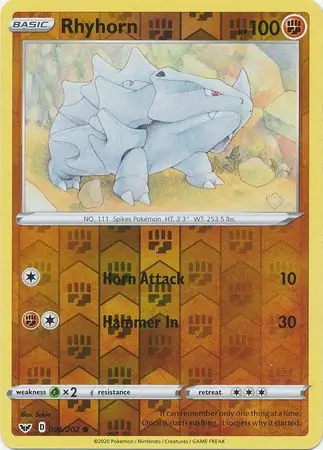 Rhyhorn, catalogue front