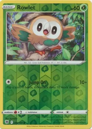 Rowlet, catalogue front