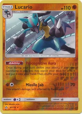 Lucario, catalogue front