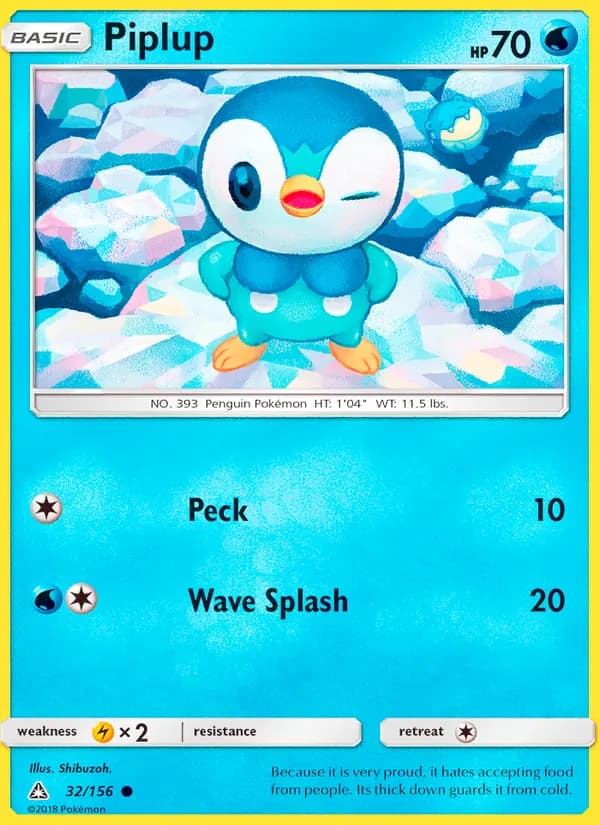 Piplup, catalogue front
