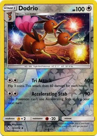 Dodrio, catalogue front