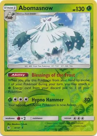 Abomasnow, catalogue front