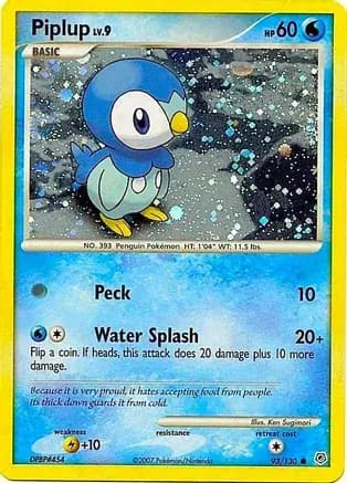 Piplup, catalogue front