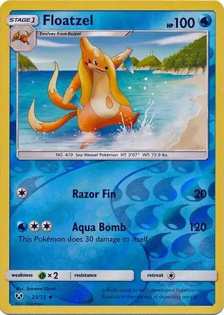 Floatzel, catalogue front