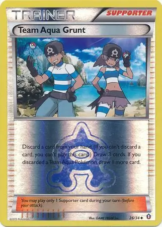Team Aqua Grunt, catalogue front