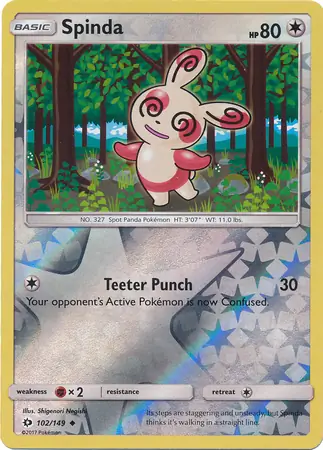 Spinda, catalogue front