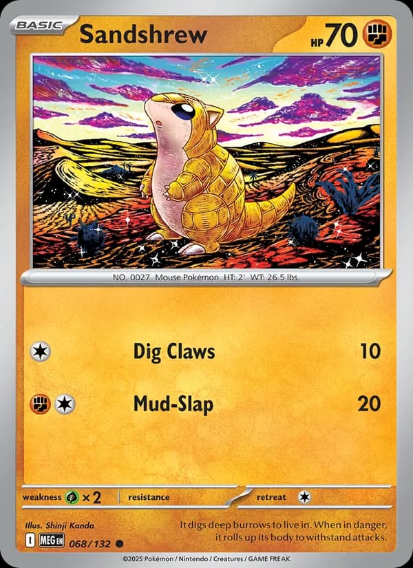 Sandshrew, catalogue front