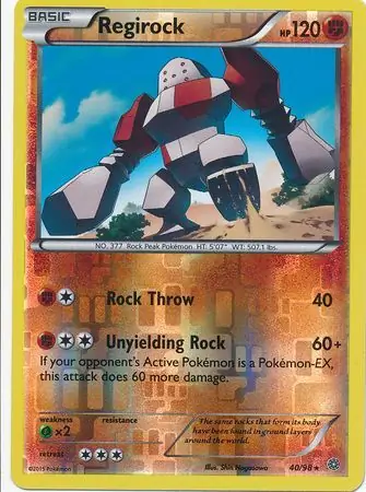 Regirock, catalogue front