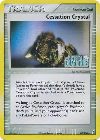Cessation Crystal, catalogue front