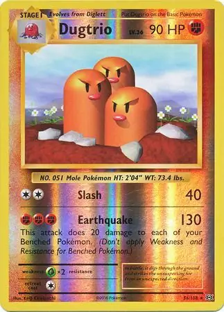 Dugtrio, catalogue front