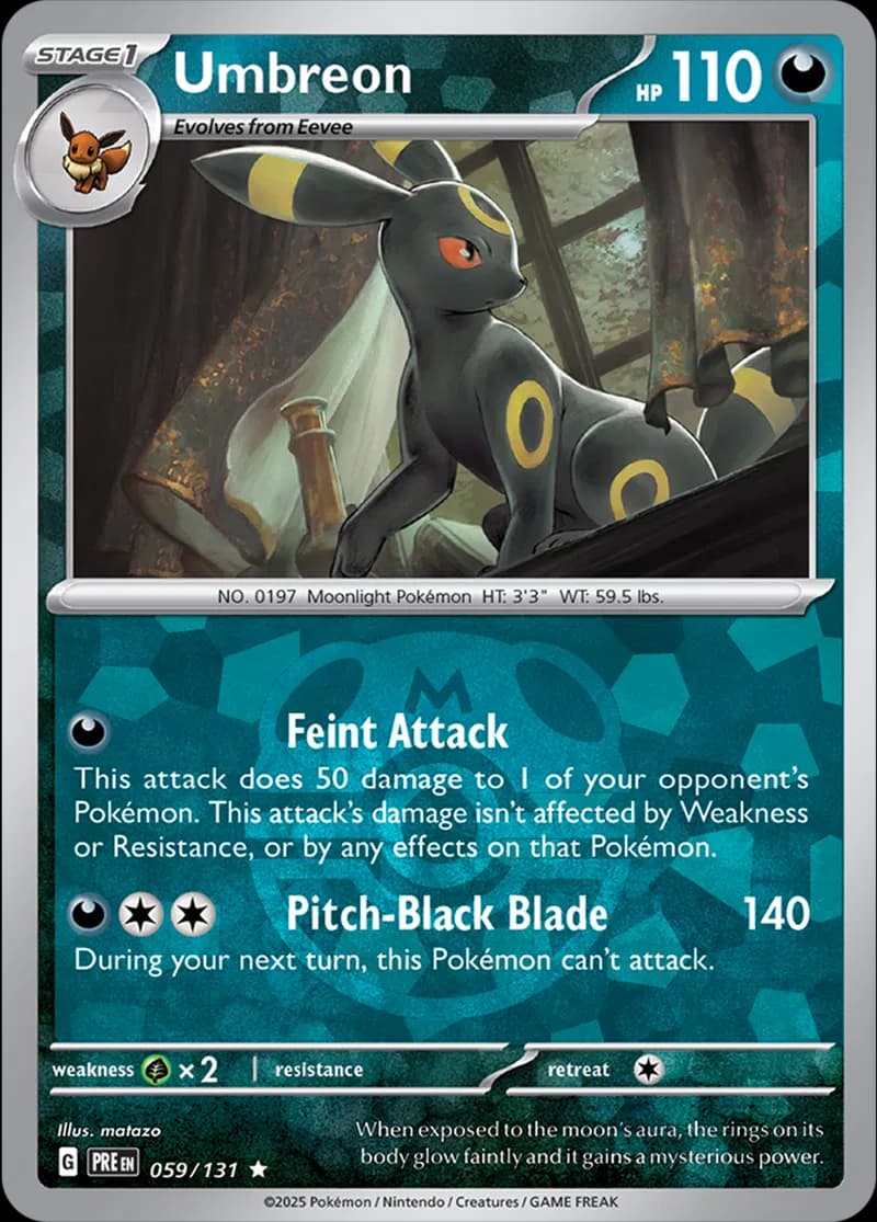 Umbreon, catalogue front