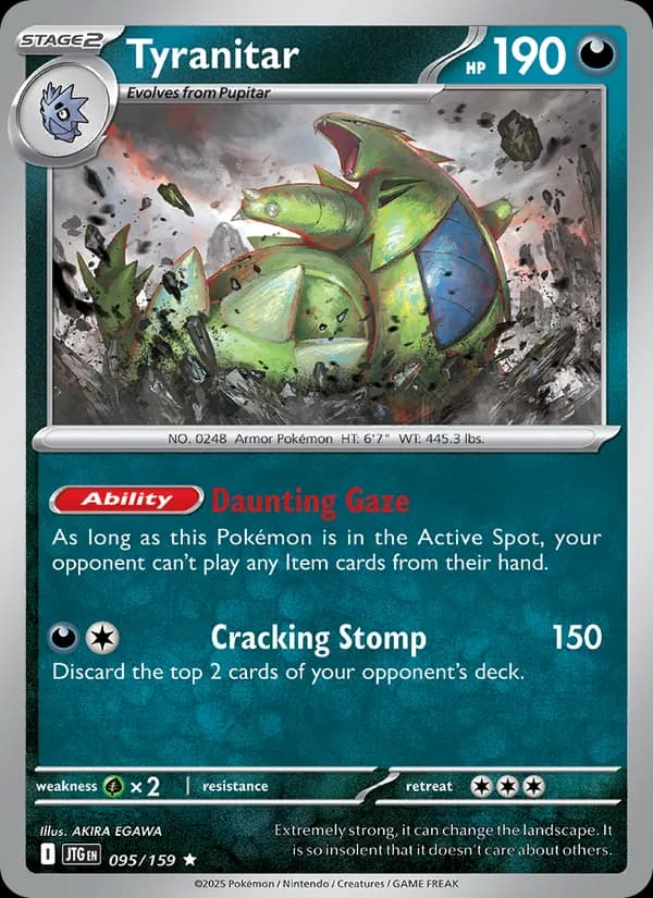 Tyranitar, catalogue front