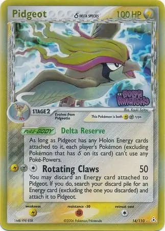 Pidgeot δ, catalogue front