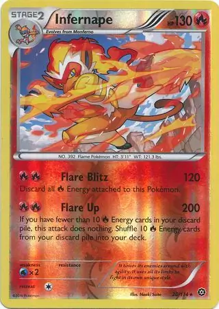 Infernape, catalogue front