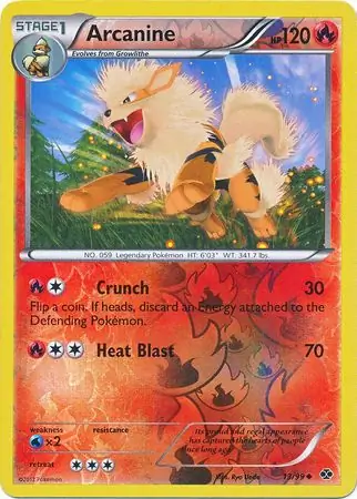 Arcanine, catalogue front